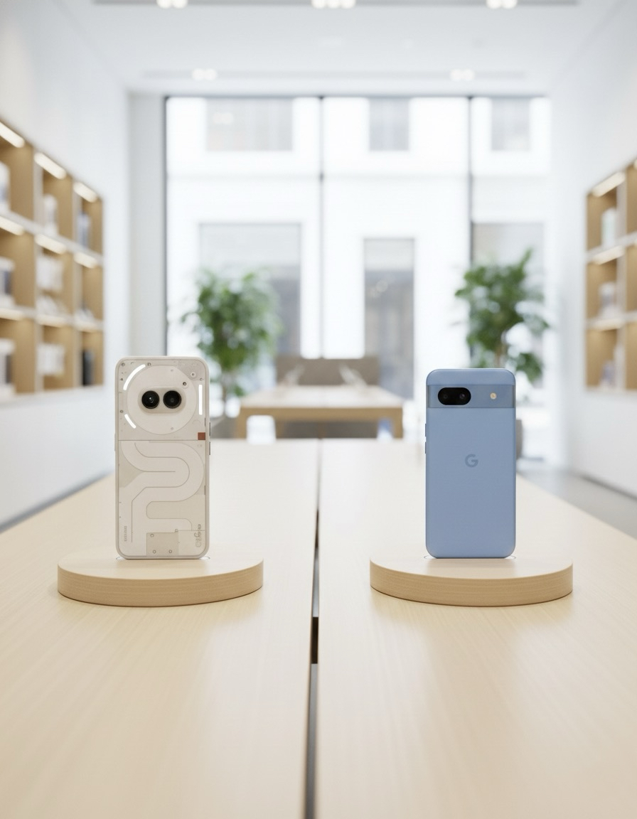 Mid-Range Smartphone Review: Pixel 8a vs Nothing Phone (2a) – Camera King or Battery Beast?